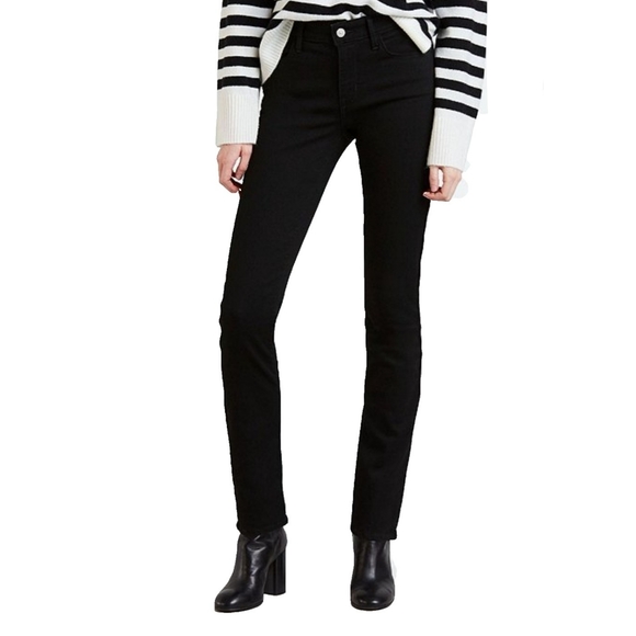 Levi's Denim - NWT Levis Wm M Black Classic Mid Rise Skinny Jeans